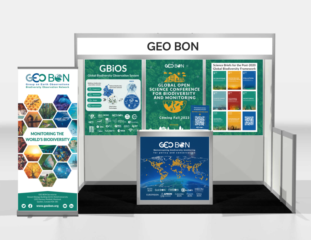 GEO BON booth at COP15