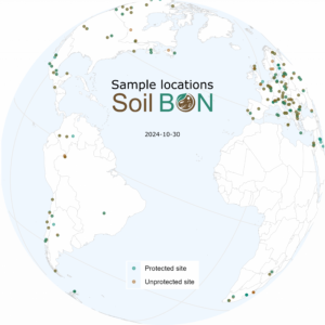 Sites sampled by Soil BON, 2024